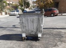 رها کردن سطل های زباله در وسط کوچه