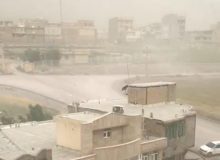 طوفان شدید گرد و خاک در ارومیه