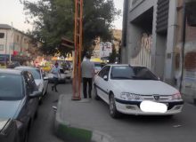 پارک خودرو در پیادرو خیابان خیام شمالی ارومیه