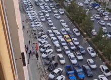 ترافیک تمام نشدنی خیابان حسنی ارومیه