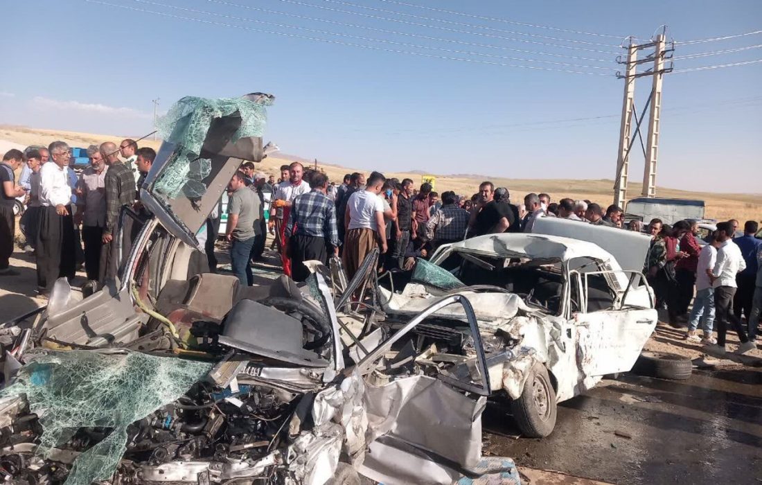 پنج نفر بر اثر تصادف در تکاب جان خود را از دست دادند