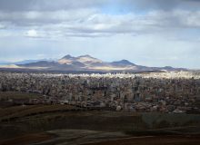نمایی زیبا از شهر ارومیه | کوه سر