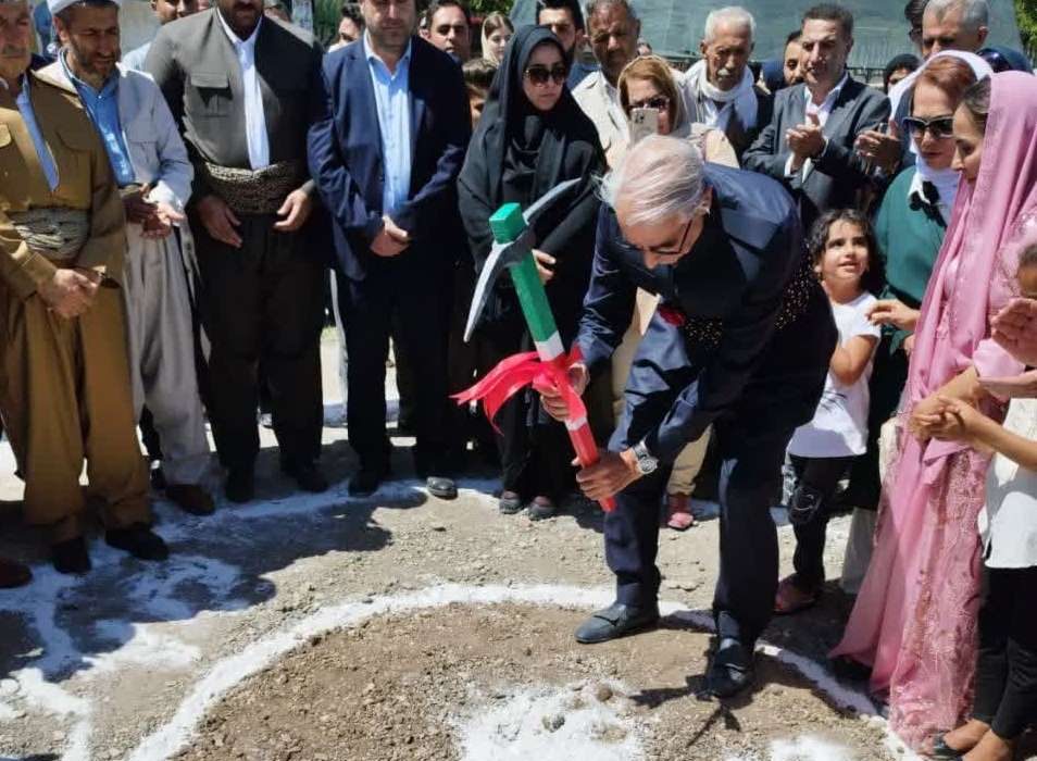 کلنگ‌زنی ۵ مدرسه روستایی در منطقه سیلوانا آذربایجان غربی
