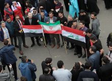 همدردی برادران عراقی در تشییع پیکر شهدای خدمت