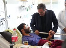 عیادت استاندار آذربایجان‌غربی از مجروحان تجاوز رژیم صهیونیستی در ارومیه